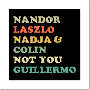 Nandor Laszlo Nadja And Colin Not You Guillermo // Retrocolor pixel Posters and Art